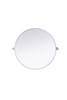 Elegant Furniture and Lighting Amoura 30X30 Pivot Mirror In Silver (MR6G30SIL)