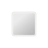 33 Round LED Front and Backlit Wall Mirror in Silver (MRE6A3333SL)