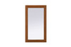 Elegant Furniture and Lighting Noah Rectangle Wood Mirror 18 X 32 In Brandy Walnut (VM31832BW)