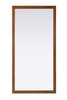 Elegant Furniture and Lighting Noah Rectangle Wood Mirror 72 X 36 In Brandy Walnut (VM37236BW)