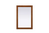 Elegant Furniture and Lighting Noah Rectangle Wood Mirror 22 X 32 In Brandy Walnut (VM32232BW)