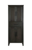 Elegant Furniture and Lighting 28 Inch Bath Storage Cabinet In Chocolate Oak (SC295A28CO)