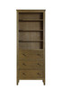 Elegant Furniture and Lighting 28 Inch Open Shelving Bath Storage Cabinet In Hazel Oak (SC296B28HO)