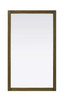 Elegant Furniture and Lighting Noah Rectangle Wood Mirror 60 X 36 In Hazel Oak (VM36036HO)