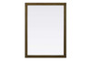 Elegant Furniture and Lighting Noah Rectangle Wood Mirror 48 X 36 In Hazel Oak (VM34836HO)