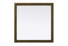 Elegant Furniture and Lighting Noah Square Wood Mirror 36 X 36 In Hazel Oak (VM33636HO)