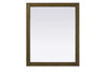 Elegant Furniture and Lighting Noah Rectangle Wood Mirror 30 X 36 In Hazel Oak (VM33036HO)