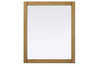 Elegant Furniture and Lighting Noah Rectangle Wood Mirror 30 X 36 In Honey Teak (VM33036HT)