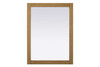 Elegant Furniture and Lighting Noah Rectangle Wood Mirror 27 X 36 In Honey Teak (VM32736HT)