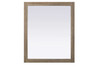 Elegant Furniture and Lighting Noah Rectangle Wood Mirror 30 X 36 In Natural Oak (VM33036NT)