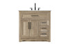 Elegant Furniture and Lighting 36 Inch Single Bathroom Vanity In Natural Oak (VF85036NT)