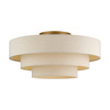 Bellingham 5 Light Antique Gold Leaf Extra Large Semi-Flush (58877-48)