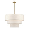 Manorwood 8 Light Antique Brass Large Pendant Chandelier (41937-01)