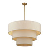 Bellingham 8 Light Antique Gold Leaf Large Pendant Chandelier (58879-48)