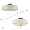 Monroe 6 Light Antique Brass Extra Large Semi-Flush (45849-01)