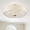 Monroe 6 Light Antique Brass Extra Large Semi-Flush (45849-01)