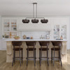 Florell 3 Light English Bronze Extra Large Linear Chandelier (49143-92)