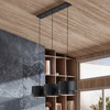 Zolana 3 Light Black Extra Large Linear Chandelier (40053-04)