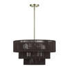 Acordia 6 Light Antique Brass Pendant Chandelier (49126-01)