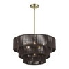 Acordia 6 Light Antique Brass Pendant Chandelier (49126-01)