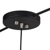 Domma 3 Light Black Extra Large Linear Chandelier (51512-04)