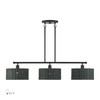 Weavington 3 Light Black Extra Large Linear Chandelier (60554-04)