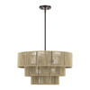 Acordia 6 Light English Bronze Pendant Chandelier (53156-92)