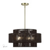 Acordia 5 Light Antique Brass Pendant Chandelier (49124-01)