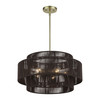 Acordia 5 Light Antique Brass Pendant Chandelier (49124-01)