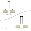 Bellingham 2 Light Bronze Large Linear Chandelier (52262-07)