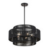 Acordia 5 Light Black Pendant Chandelier (60245-04)