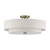 Monroe 5 Light Antique Brass Extra Large Semi-Flush (52139-01)