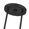 Meridian 2 Light Black Large Linear Chandelier (45492-04)