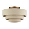 Bellingham 4 Light Antique Gold Leaf Extra Large Semi-Flush (58876-48)