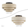 Bellingham 4 Light Bronze Extra Large Semi-Flush (58876-07)
