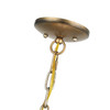 Summervine 3 Light Antique Gold Leaf Pendant Chandelier (60204-48)