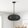Deluna 3 Light Black Pendant Chandelier (60154-04)