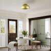 Domma 3 Light Soft Gold Large Semi-Flush (51517-33)