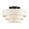 Manorwood 4 Light English Bronze Extra Large Semi-Flush (41946-92)