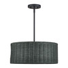 Weavington 3 Light Black Pendant Chandelier (60114-04)