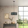 Weavington 3 Light Black Pendant Chandelier (60114-04)