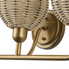 Summervine 3 Light Antique Gold Leaf Vanity Sconce (13683-48)