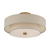 Bellingham 4 Light Antique Gold Leaf Large Semi-Flush (58855-48)
