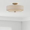 Bellingham 4 Light Antique Gold Leaf Large Semi-Flush (58855-48)