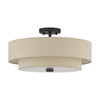 Bellingham 4 Light Antique Gold Leaf Large Semi-Flush (58855-07)