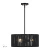 Acordia 3 Light Black Pendant Chandelier (60246-04)