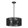Acordia 3 Light Black Pendant Chandelier (60246-04)