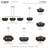 Florell 3 Light Antique Brass Large Semi-Flush (49147-01)