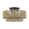 Florell 3 Light English Bronze Large Semi-Flush (53167-92)