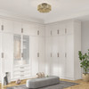 Florell 3 Light English Bronze Large Semi-Flush (53167-92)